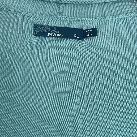 XL Women’s Prana Breathe Cardigan Tie Front Organic Cotton - Picture 4 of 4
